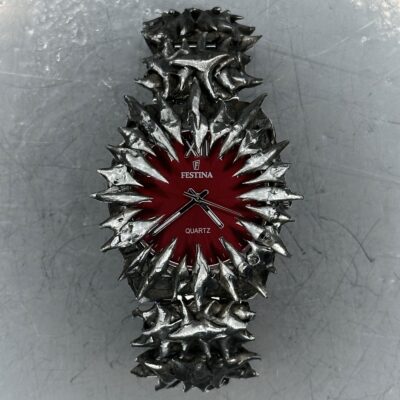 Red Spiked Watch
