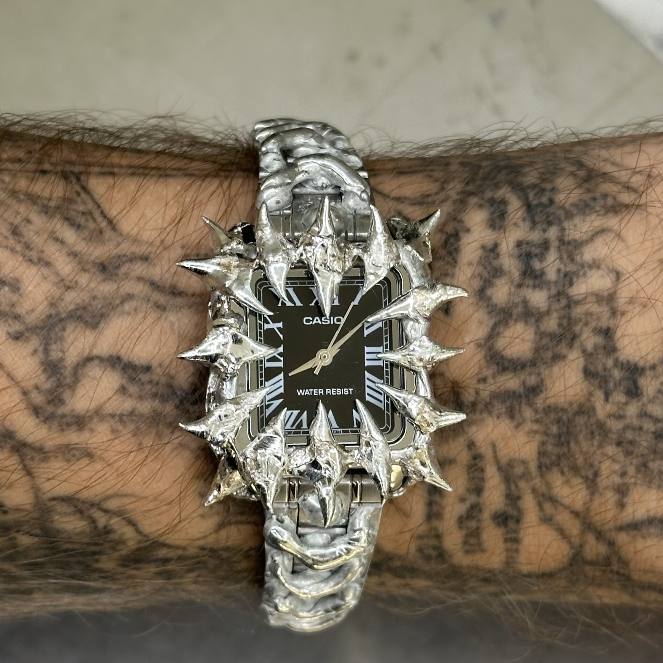 Silver Fang Square Watch - Image 3